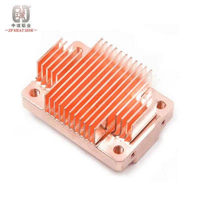 Heatsink Rheiddiadur Copr Ar gyfer Mwyngloddio Goleuadau LED